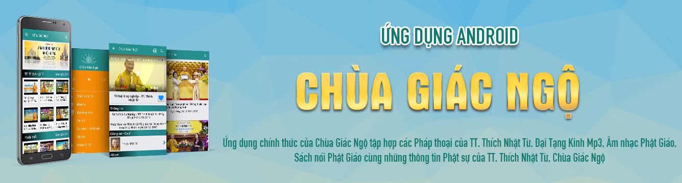 Mời cài đặt ứng dụng Chùa Giác Ngộ cho điện thoại Android