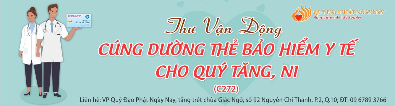 CÚNG DƯỜNG THẺ BẢO HIỂM Y TẾ CHO QUÝ TĂNG, NI (C272)
