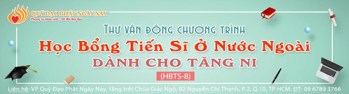 THƯ VẬN ĐỘNG CHƯƠNG TRÌNH HỌC BỔNG TIẾN SĨ KỲ 10 (HBTS-8)